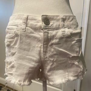 Express womens White shorts